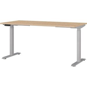 Polohovací pracovný stôl s elektricky nastaviteľnou výškou s doskou v dubovom dekore 80x160 cm Jet – Germania vyobraziť