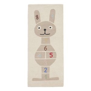 Ručne tkaný detský hrací koberec s prímesou vlny 75x180 cm Rabbit Hopscotch – OYOY Mini vyobraziť