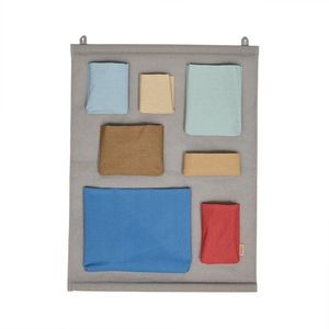 Sivý látkový závesný organizér 60x2x80 cm Saga – OYOY Mini vyobraziť