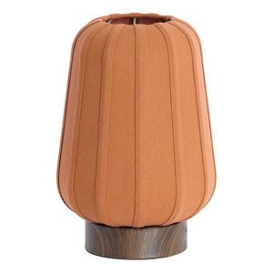 Kovová stolová lampa v terakotovej farbe s textilným tienidlom (výška 29 cm) Bibia – Light & Living vyobraziť