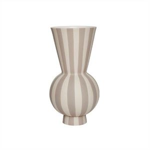 Béžová kameninová ručne vyrobená váza (výška 28 cm) Toppu – OYOY Living Design vyobraziť