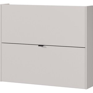 Krémovobiela výklopná/závesná skrinka na topánky v dekore duba 100x83x18 cm Ameca – Germania vyobraziť