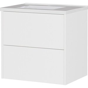 Biela matná závesná skrinka pod umývadlo 61x61 cm Bodera – Germania vyobraziť