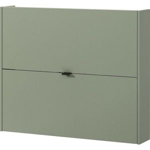 Sivozelená výklopná/závesná skrinka na topánky v dekore duba 100x83x18 cm Ameca – Germania vyobraziť