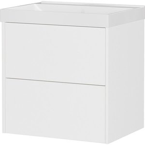 Biela matná závesná skrinka pod umývadlo 61x65 cm Bodera – Germania vyobraziť