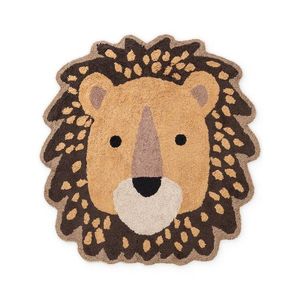 Oranžový/hnedý prateľný/ručne tkaný bavlnený detský koberec 120x125 cm Snuggle Roary – Hanse Home vyobraziť