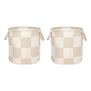 Látkové košíky v súprave 2 ks ø 32x32 cm Chess – OYOY Living Design vyobraziť