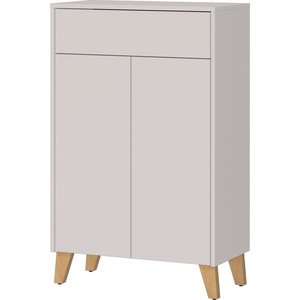 Krémovobiela matná vysoká kúpeľňová skrinka 63x101 cm Arnea – Germania vyobraziť