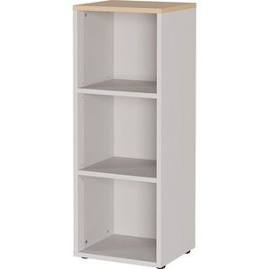 Krémovobiela matná knižnica 45x120x40 cm Lissabon – Germania vyobraziť