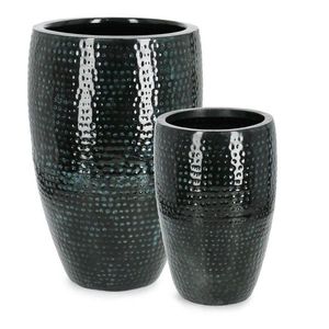 Kovové/smaltové ručne vyrobené kvetináče v súprave 2 ks ø 45 cm Nirad – Bizzotto vyobraziť