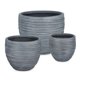 Kvetináče v súprave 3 ks ø 46 cm Strips – Bizzotto vyobraziť