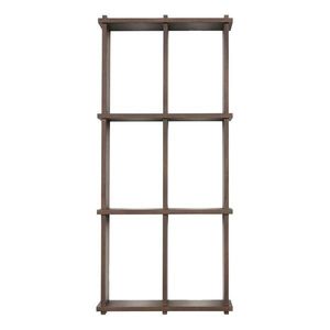 Poschodová polica z jaseňového dreva v tmavo prírodnej farbe 42, 5 cm Grid – OYOY Living Design vyobraziť