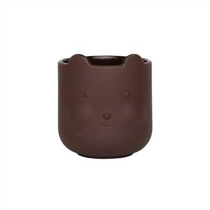 Terakotový ručne vyrobený obal na kvetináč ø 9 cm Bear – OYOY Mini vyobraziť