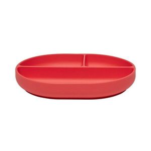 Červený silikónový detský tanier 17x21, 5 cm Enkei – OYOY Mini vyobraziť