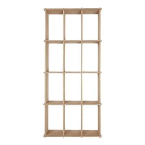 Poschodová polica z dubového dreva v prírodnej farbe 64 cm Grid – OYOY Living Design vyobraziť