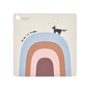 Silikónové detské prestieranie 38x38 cm Follow The Rainbow – OYOY Mini vyobraziť