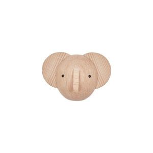 Nástenný háčik z bukového dreva v prírodnej farbe Elephant – OYOY Mini vyobraziť