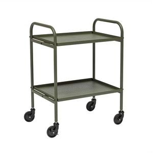 Oceľový servírovací stolík na kolieskach 37, 5x52 cm Maki – OYOY Living Design vyobraziť
