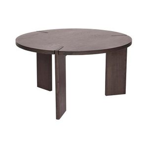 Okrúhly konferenčný stolík z jaseňového dreva v tmavo prírodnej farbe ø 65 cm Oy – OYOY Living Design vyobraziť