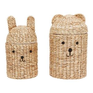 Detské koše na hračky v súprave 2 ks z morskej trávy v prírodnej farbe ø 28, 5x49, 5 cm Bear & Rabbit – OYOY Mini vyobraziť