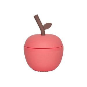 Červený silikónový detský hrnček Apple – OYOY Mini vyobraziť