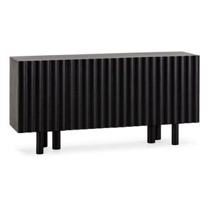 Čierna komoda z mangového dreva 160x80x40 cm Tamira – MOME vyobraziť