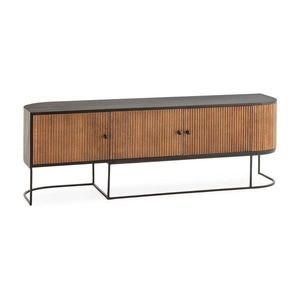 TV stolík z mangového dreva v prírodnej farbe 160x55x40 cm Curve – MOME vyobraziť