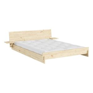 Dvojlôžková posteľ z borovicového dreva s roštom 160x200 cm v svetlo prírodnej farbe Latch – Karup vyobraziť