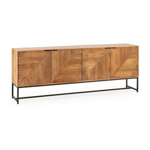 Komoda z mangového dreva v prírodnej farbe 210x80x40 cm Nereida – MOME vyobraziť