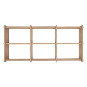 Poschodová polica z dubového dreva v prírodnej farbe 37 cm Grid – OYOY Living Design vyobraziť