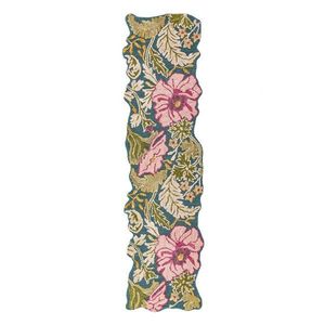 Ručne tkaný vlnený behúň 60x230 cm Daphne Shaped Floral – Flair Rugs vyobraziť