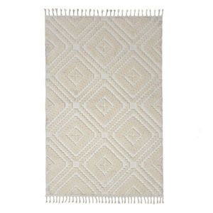 Krémovobiely koberec 133x190 cm Diomara – Flair Rugs vyobraziť