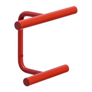 Červený nástenný kovový háčik Flip – Hübsch vyobraziť