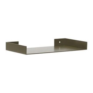 Tmavozelená kovová polica 30 cm Sheets – Hübsch vyobraziť