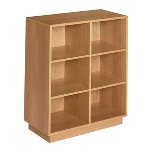 Knižnica v dekore duba v prírodnej farbe 80x95x30 cm Disco – Hübsch vyobraziť