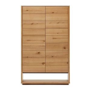 Skriňa v dekore duba v prírodnej farbe 100x163, 5x40 cm Alguema – Kave Home vyobraziť