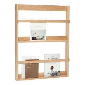 Poschodová/na obrázky polica z dubového dreva v prírodnej farbe 74 cm Display – Hübsch vyobraziť