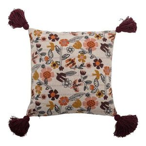 Dekoračný vankúš s prímesou bavlny 45x45 cm Vivielle – Bloomingville vyobraziť