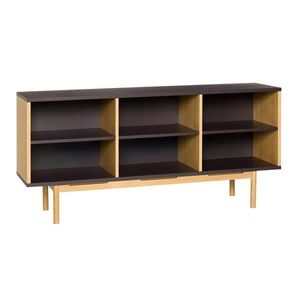 Hnedá komoda v dekore duba 140x65x35 cm Dual – Hübsch vyobraziť