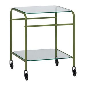 Kovový servírovací stolík na kolieskach 42x43 cm Zephyr – Hübsch vyobraziť