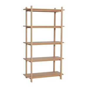 Regál v dekore duba v prírodnej farbe 80x150x39 cm Epoch – Hübsch vyobraziť