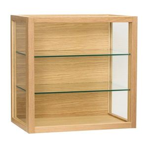 Závesná vitrína v dekore duba v prírodnej farbe 40x40x27 cm Poetic – Hübsch vyobraziť