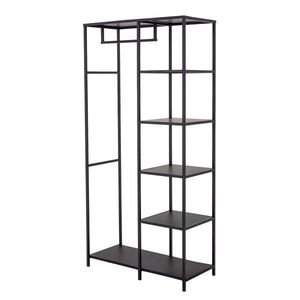 Čierny kovový stojan na oblečenie 90x183x40 cm Valde – Bloomingville vyobraziť
