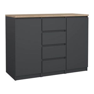 Tmavosivá komoda 121x91x50 cm Naia – Tvilum vyobraziť