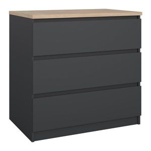 Tmavosivá komoda 77x76x50 cm Naia – Tvilum vyobraziť