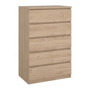 Komoda v dekore duba v prírodnej farbe 77x121x50 cm Naia – Tvilum vyobraziť