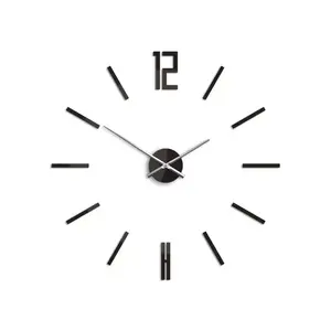 3D nalepovacie hodiny Carlo wenge vyobraziť
