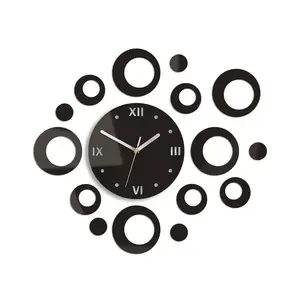 3D nalepovacie hodiny Ring wenge vyobraziť