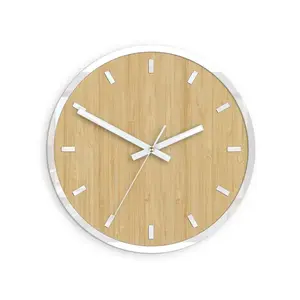 Bambusové nástenné hodiny Bamboo 30 cm hnedé vyobraziť