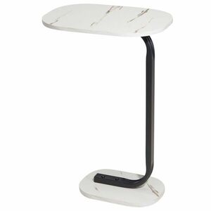 Bočný stolík IRENE 59 cm mramor biely vyobraziť